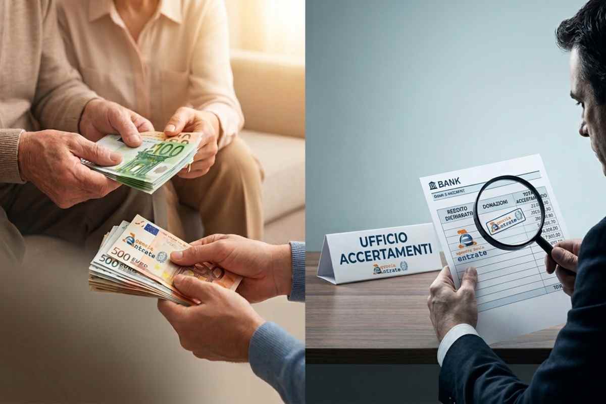 soldi ricevuti da parentie controlli fiscali