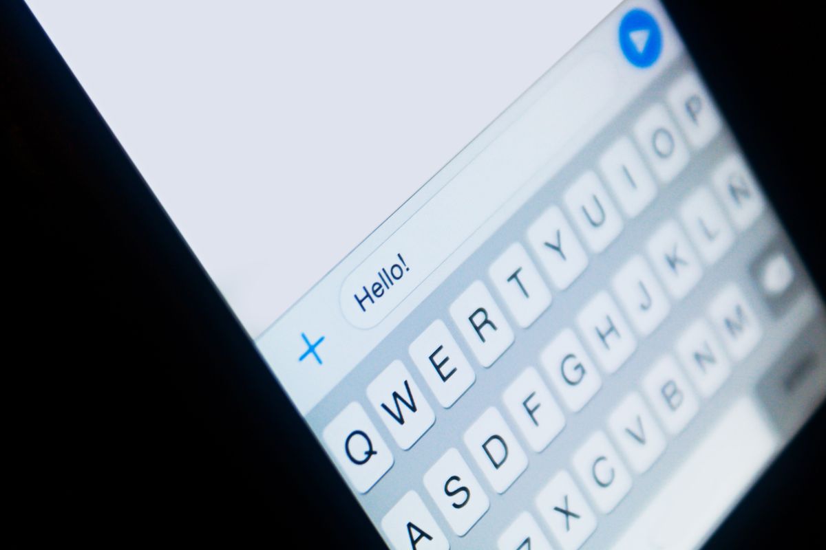 messaggio su smartphone